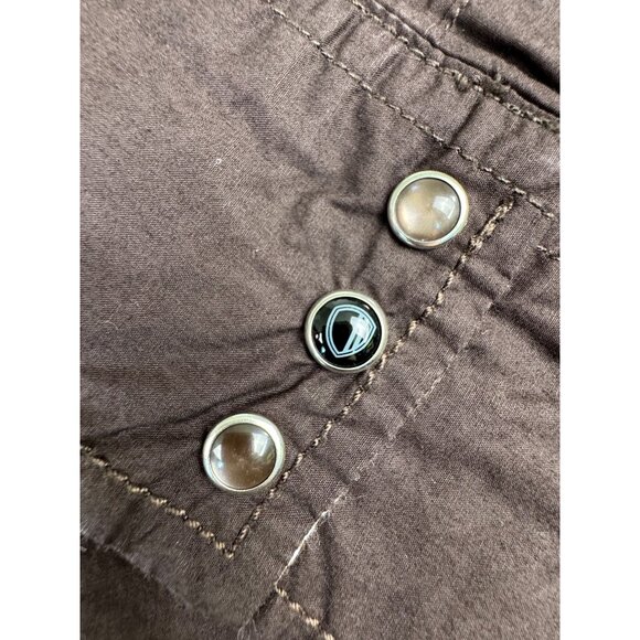 Ben Sherman Mens S Brown Long Sleeve Pearl Snap Shirt Western Cowboy *Read - Picture 3 of 15